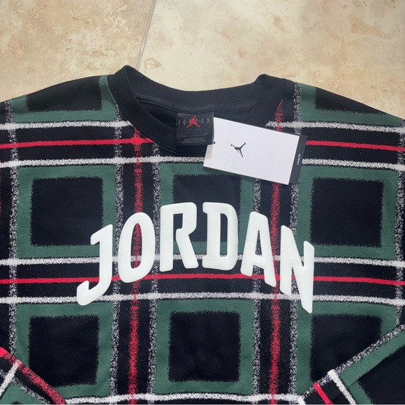 Jordan Plaid Crewneck Sweatshirt - Picture 7 of 9